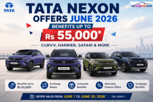 Tata Nexon Offers June 2026: Benefits Up to Rs 55,000 | Curvv, Harrier, Safari & More