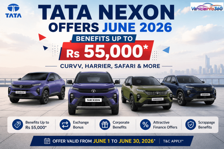 Tata Nexon Offers June 2026: Benefits Up to Rs 55,000 | Curvv, Harrier, Safari & More